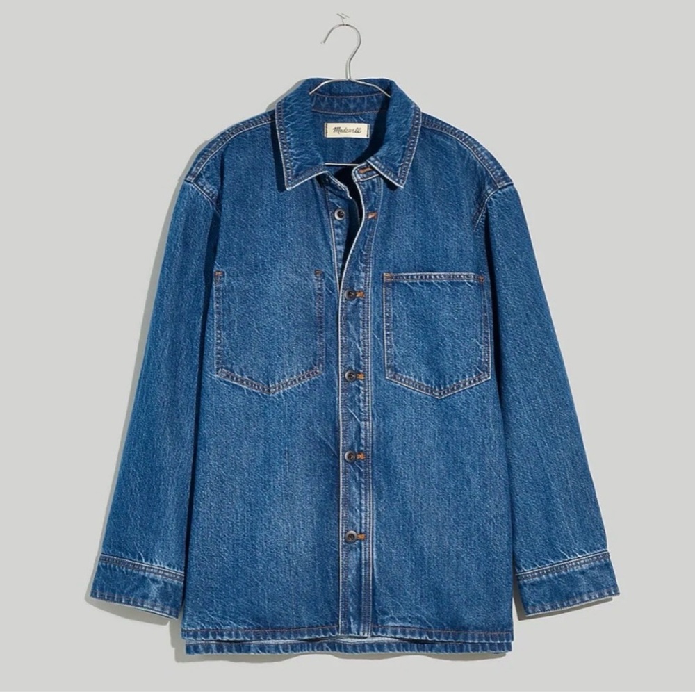 NWOT Madewell Denim Shirt-Jacket in Taitley Wash - Size XS